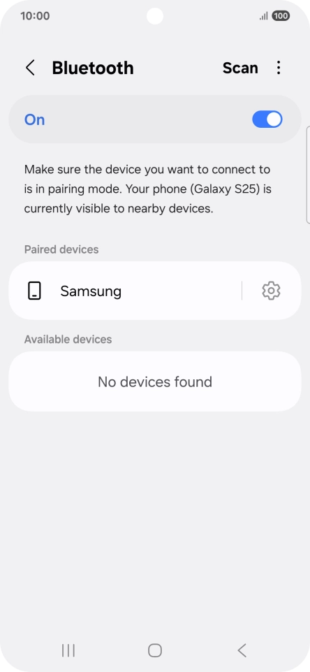 Press the Home key to return to the home screen.