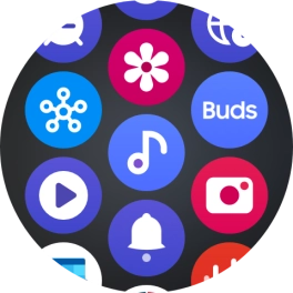 Press the music player icon.