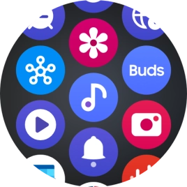 Press the music player icon.