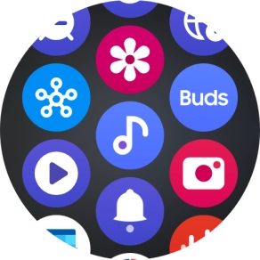 Press the music player icon.