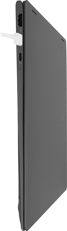 Connect the power supply to the power plug and to a wall socket.