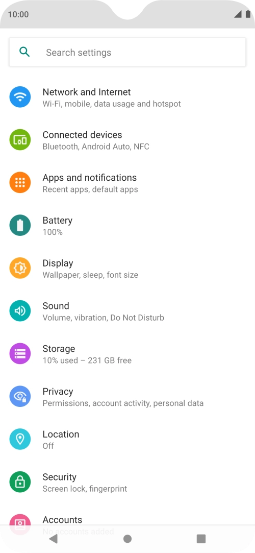 Press Apps and notifications.