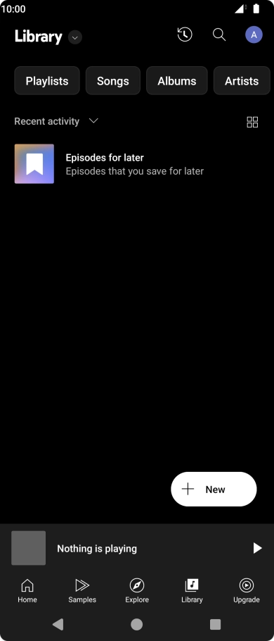 Press the drop down list.