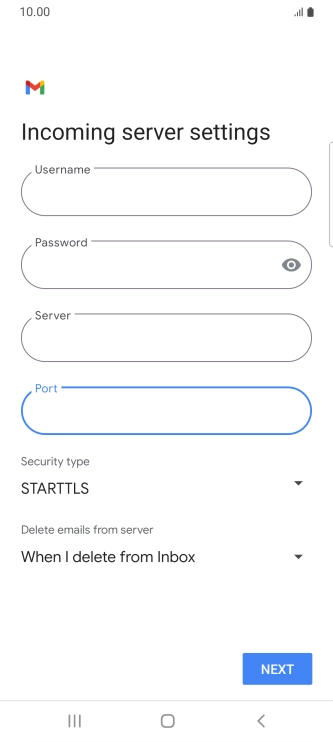 Press the drop down list below 