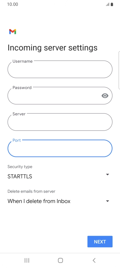Press the drop down list below 