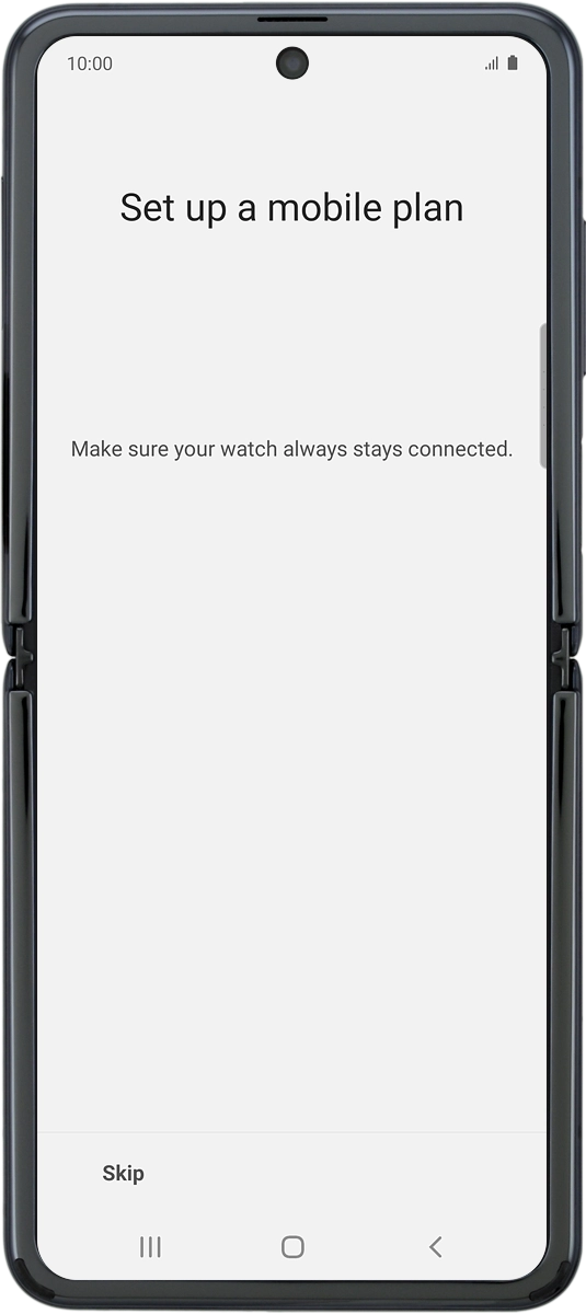On your phone: To set up mobile data on your smartwatch, follow the instructions on the screen to finish setting up your smartwatch.