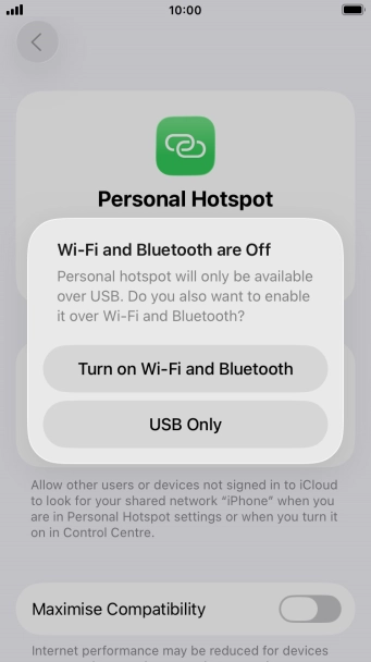 If Wi-Fi is turned off, press Turn on Wi-Fi and Bluetooth.