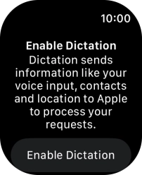 Press Enable Dictation.