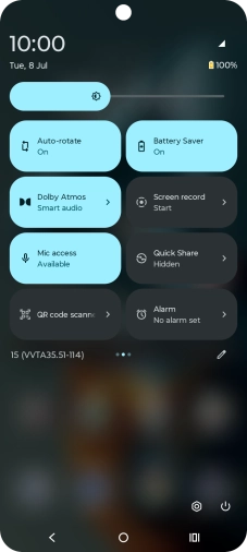Press the Home key to return to the home screen.