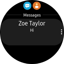 Press the required text message to read it.