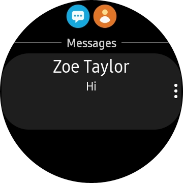 Press the required text message to read it.