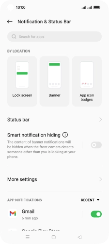 Press the drop down list.
