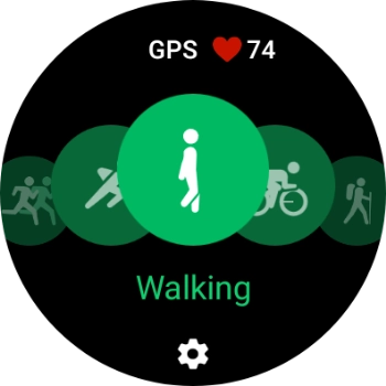 Press the settings icon.