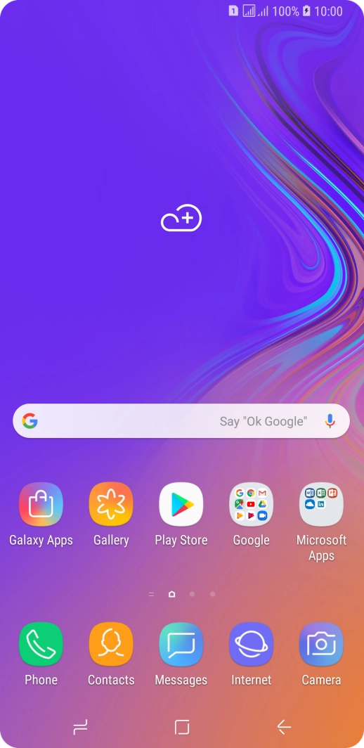 When the battery charging icon is displayed, the battery is charging.