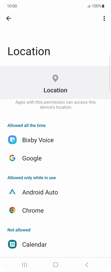 Press the required app.