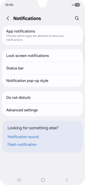 Press App notifications.