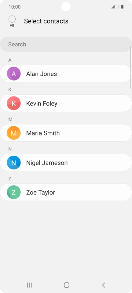 Press the field above 