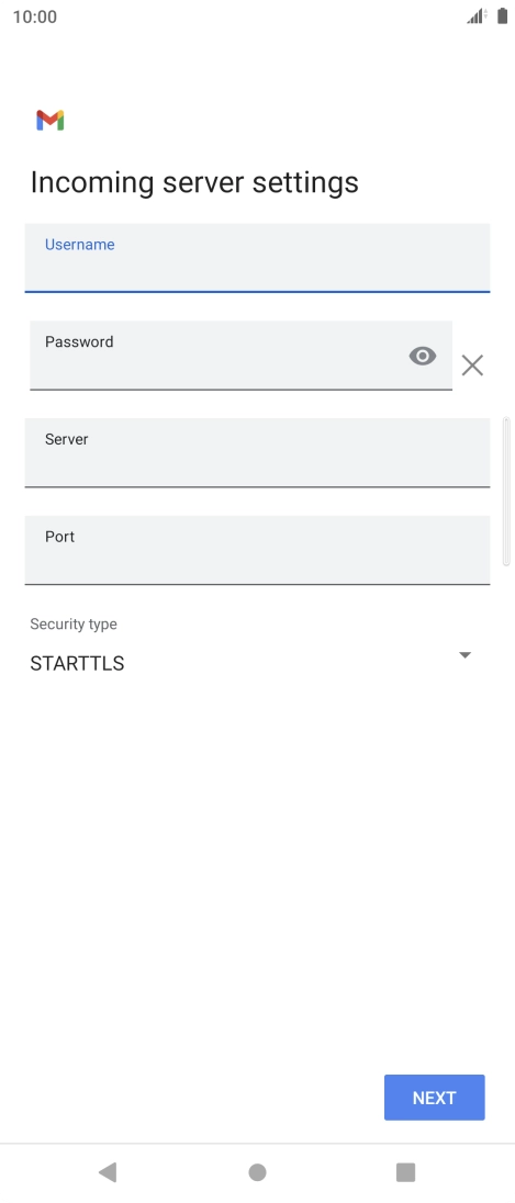 Press the field below 