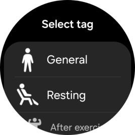 Press the required setting.