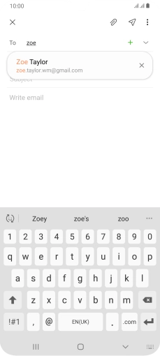 Press the required contact.