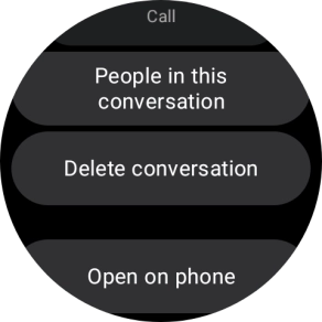 Press Delete conversation.