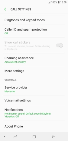 Press More settings.
