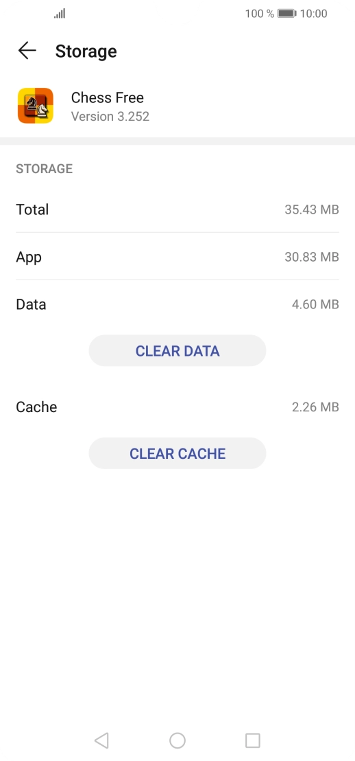 Press CLEAR CACHE.