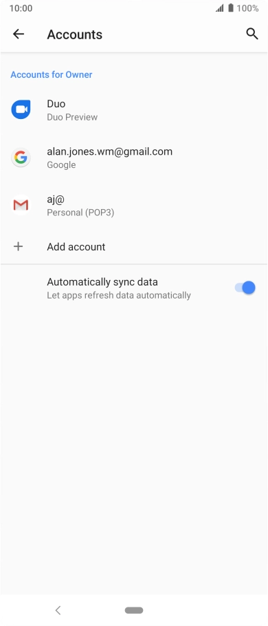 Press the Home key to return to the home screen.
