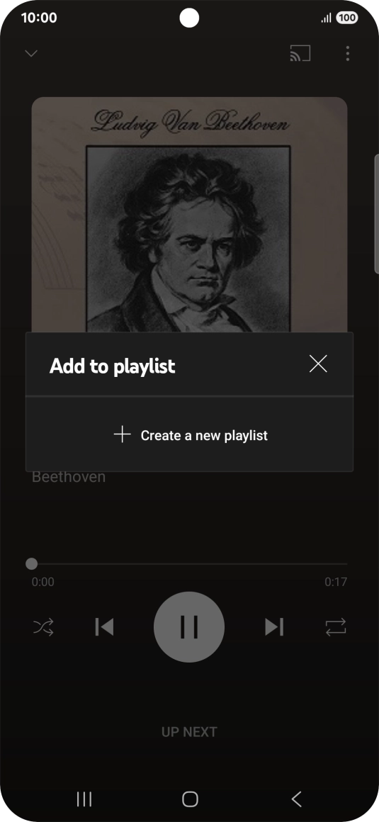 Press Create a new playlist.