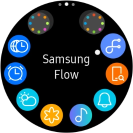 Press the music player icon.