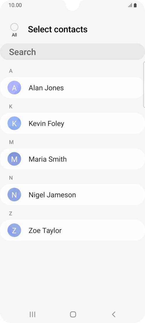 Press the field above 