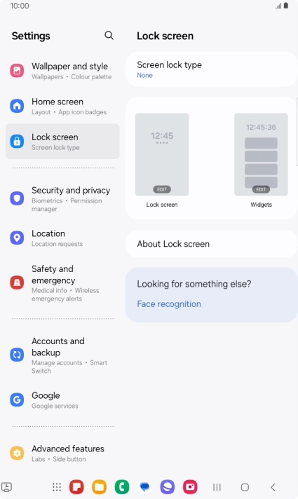 Press the Home key to return to the home screen.