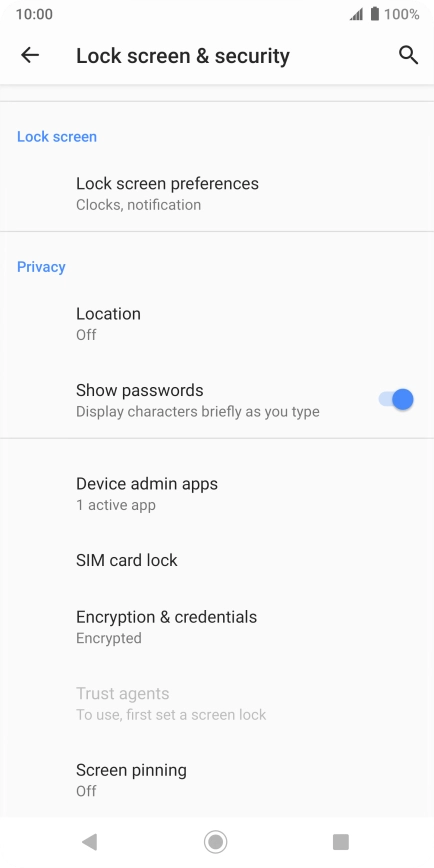 Press SIM card lock.
