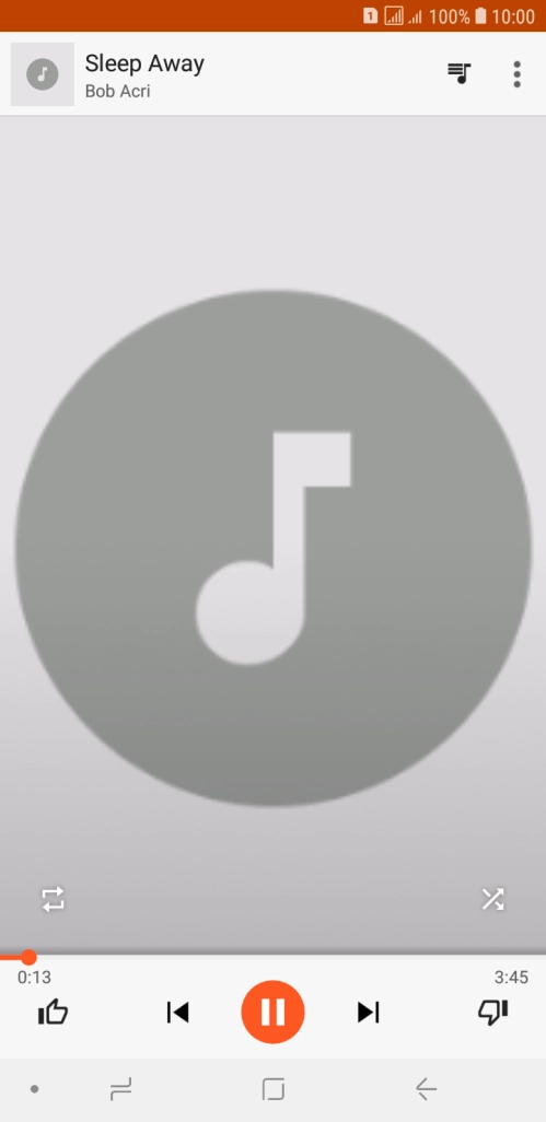 Press arrow right to go to the next audio file.