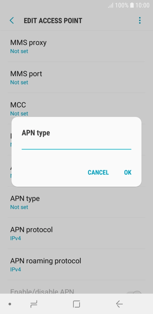 Key in mms and press OK.