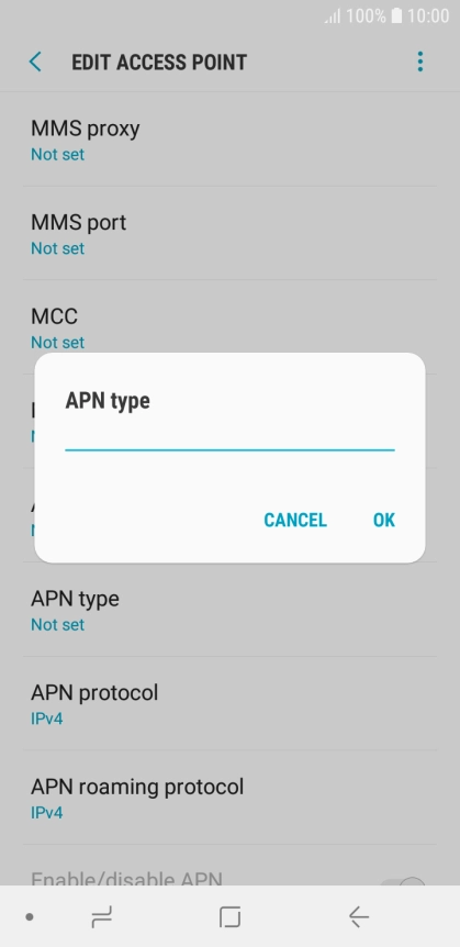 Key in mms and press OK.