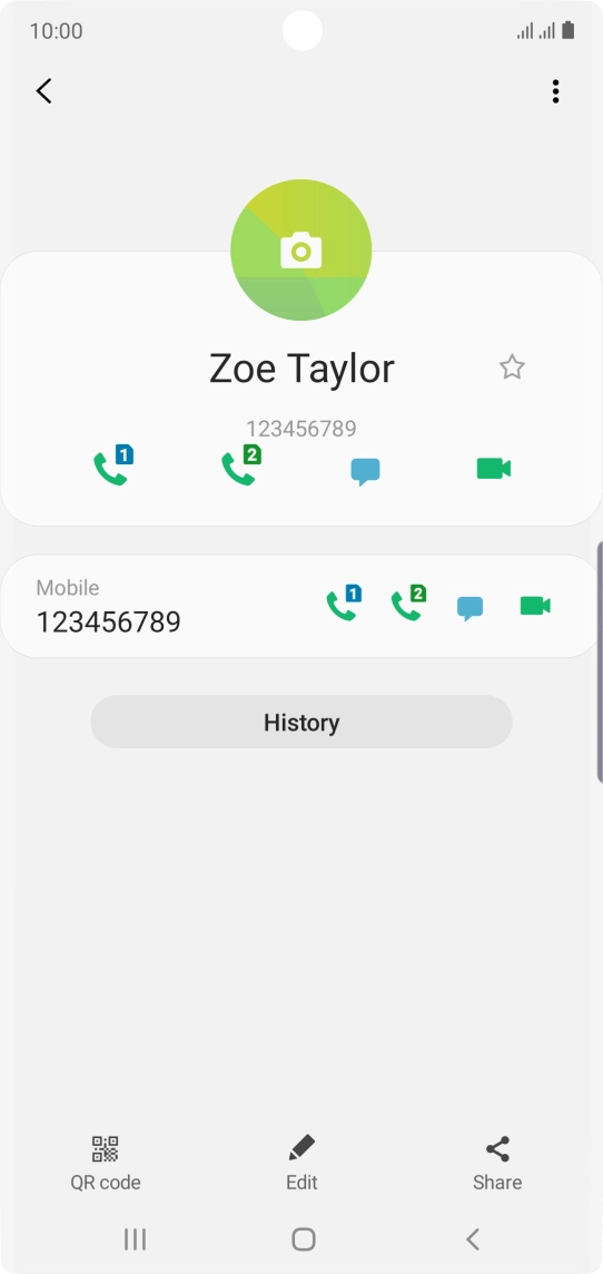 Press the Home key to return to the home screen.
