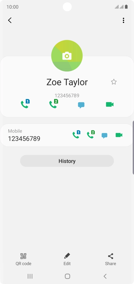 Press the Home key to return to the home screen.