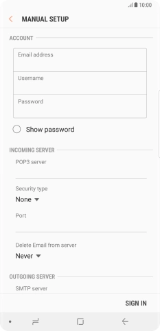 Press the field below 