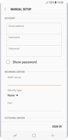 Press the drop down list below 