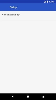 Press Voicemail number.