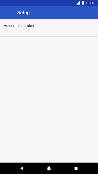 Press Voicemail number.