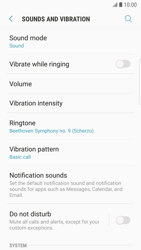 Press the Home key to return to the home screen.