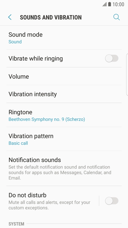 Press the Home key to return to the home screen.