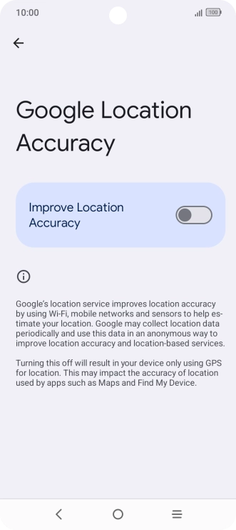 If you press the indicator next to 