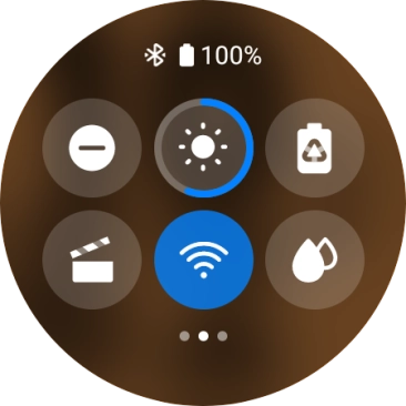 Press the suppression of calls and notifications icon to turn the function on or off.