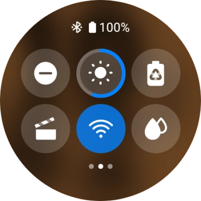 Press the suppression of calls and notifications icon to turn the function on or off.