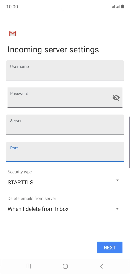 Press the drop down list below 