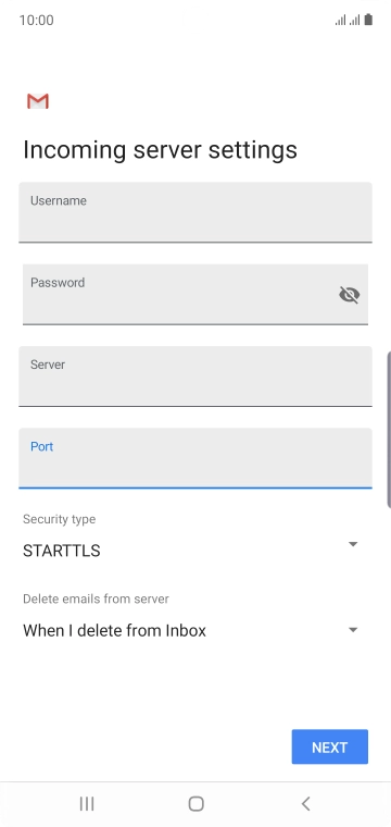 Press the drop down list below 