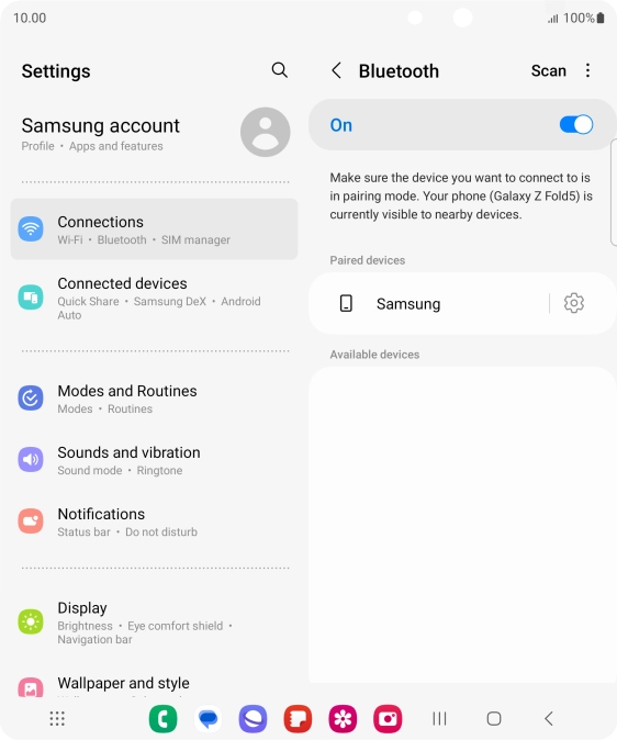 Press the Home key to return to the home screen.